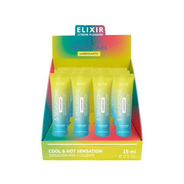 LUBRICANTE 5 SENSACIONES "1 UNIDAD" 15 ML ELIXIR